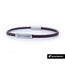 Schlichtes Lederarmband mit Gravur - Braun