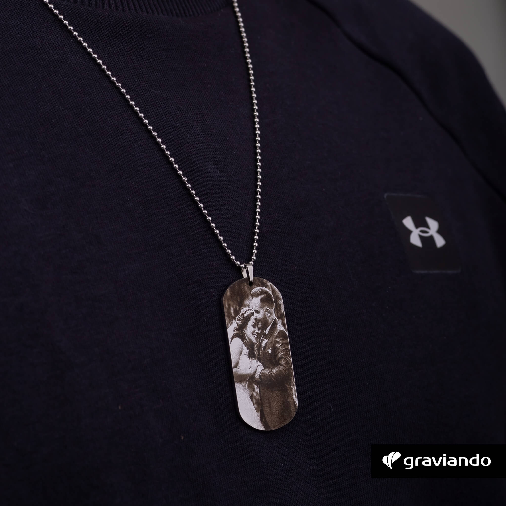 Dog Tag Halskette - Gold