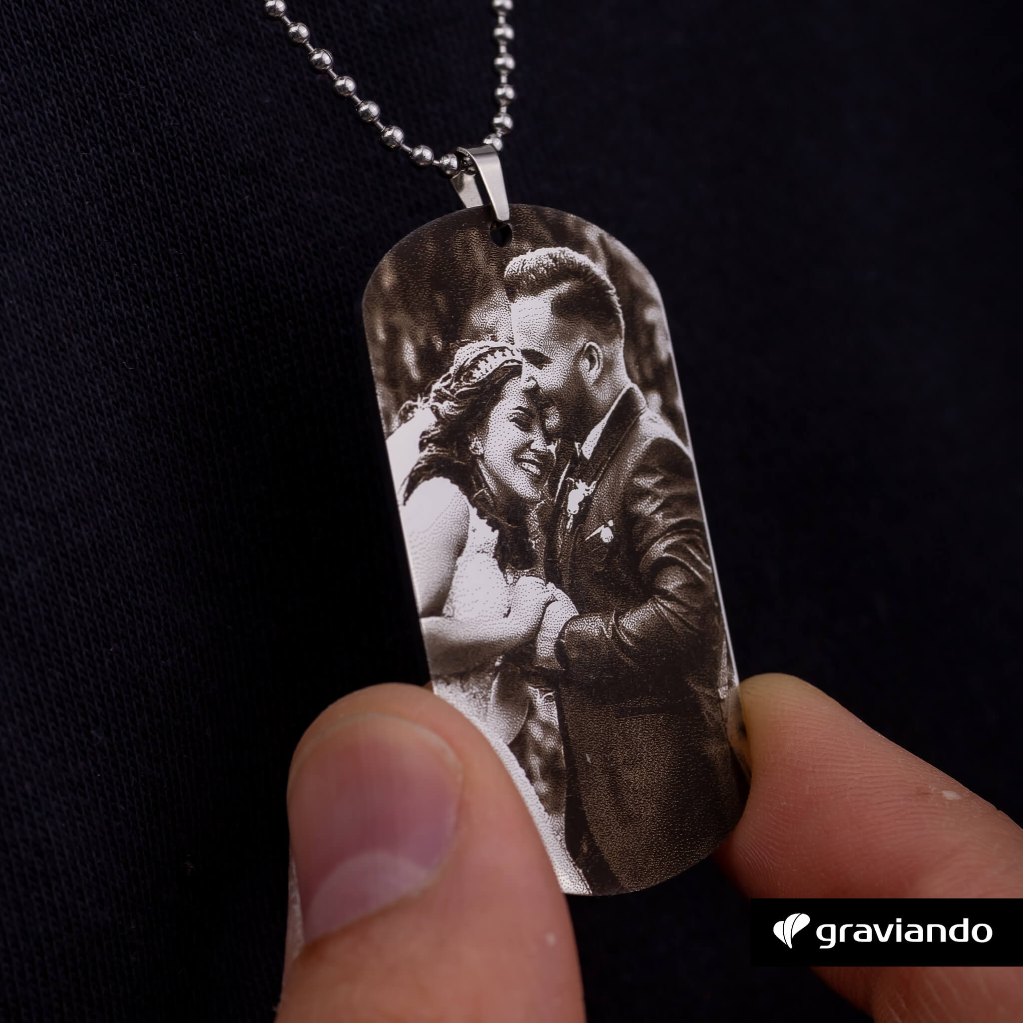 Dog Tag Halskette - Gold