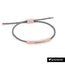 Herren Armband mit Gravur Grau - Rosé